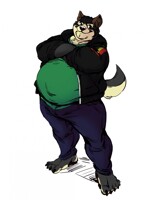 Fat belly wolf