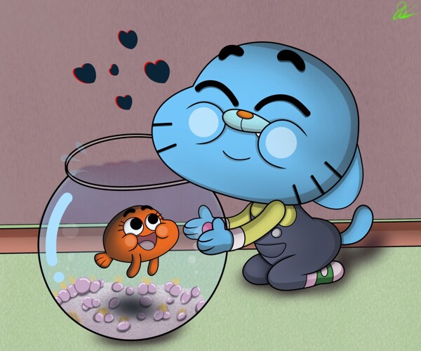 Gumball and Darwin by silverfox5213 -- Fur Affinity [dot] net