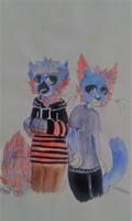My fursonas : Bluedy and Wunny