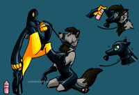 Rubber drone slave!