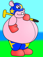 Potamus Maximus goes golfing