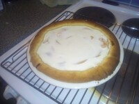Snack time- Peach Quark-cream pie