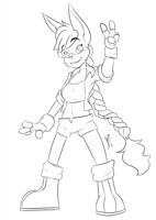 Commission: Violetta on the Victory Screen