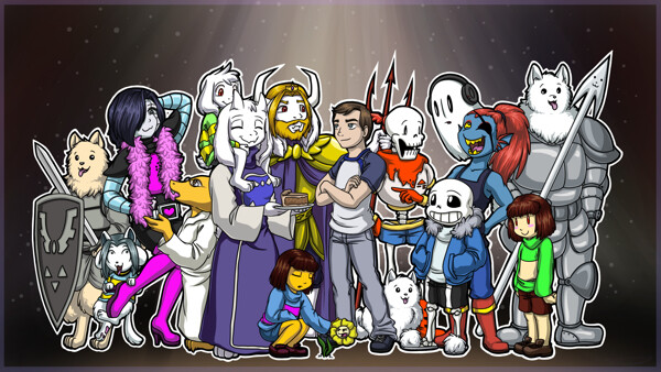 UNDERTALE fan art wallpaper by caicaibia -- Fur Affinity [dot] net