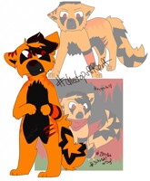 REdraw of my old cringey fursona from 2013