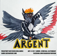 ArgentFang Mighty Morphin Black Ranger Badge