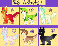 6$ adoptables OPEN