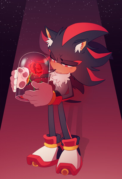 Fanart of Shadow being wholesome (art by me) : r/SonicTheHedgehog