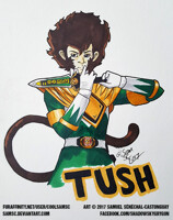 Tush Mighty Morphin Green Ranger Badge