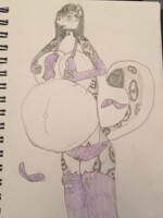 Inflated snow leopard (gift)