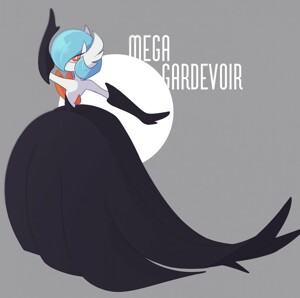 Mega Gardevoir (Shiny) by HyperFlannel -- Fur Affinity [dot] net