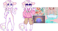 aesthetic adopt reveal: rainbow gamer