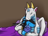 A smaller Ayru tucking a critter in