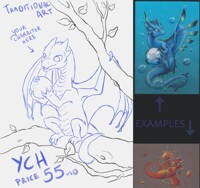 Traditional YCH for dragon sold