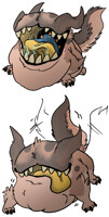 Mimic Gorging Stickers 2 - by Appletail
