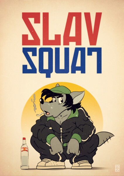 Slav Squat:. by HyperHusky -- Fur Affinity [dot] net