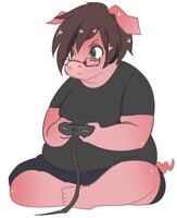 Chibi Piggy (colored)