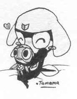 Tamama with Keroro plushie