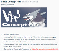 [Vilous info in my Patreon] Concept art of Sergals!