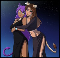 Anzsra and her friend Reikou