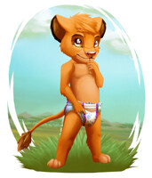 Huggies Lion King diapers front and back by jaime_lion -- Fur Affinity  [dot] net