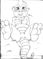 Sketchbook 009: Spike's Cute Feet