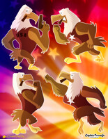 Captain Freeagle Poses