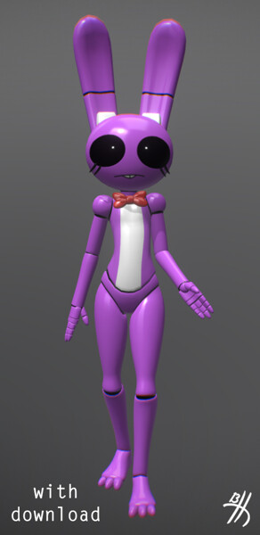 3D file FNAF / Five Nights at Freddy's Easter Bonnie Files For