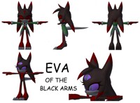 Eva of the black arms model Finish