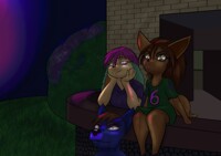 Fireworks with Bay and Rose