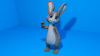 Bunny render test! - 3d model