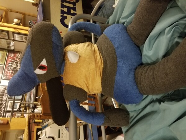 life size lucario plush