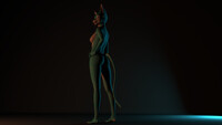 Katya stands Render MentalRay