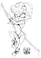 Splatoon girl sketch