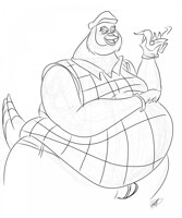 Chillin Grampa Pigeon