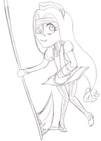 Bashed up Issy-maid chibi