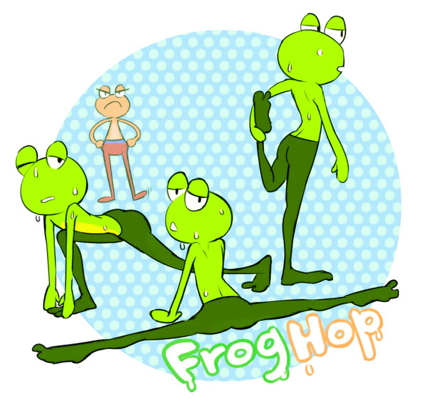Rhythm Heaven: Frog Hop by somsomik.