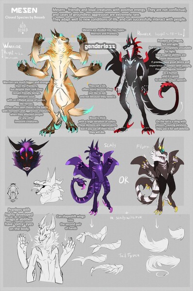 Mesen ref sheet Closed Species by Besseb Fur Affinity dot net