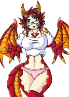 Red Dragon Pin-Up commission