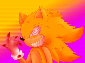 Fleetway Sonic doodle by ZyfetaliaZero -- Fur Affinity [dot] net