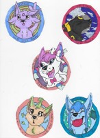 eevee lution stickers