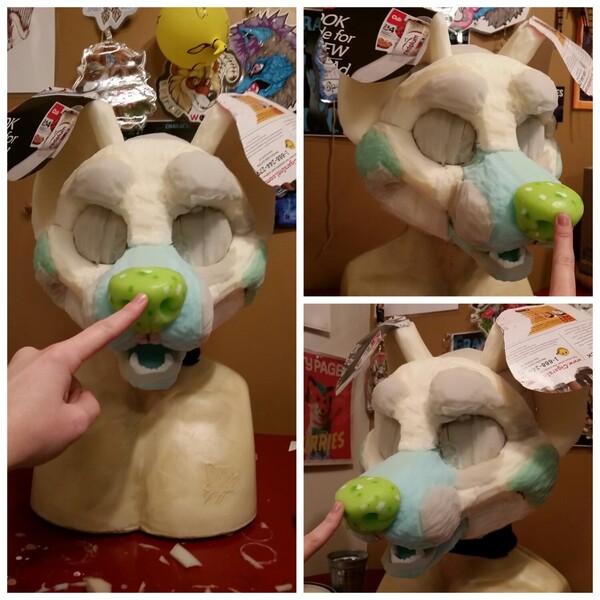 Canine purchases fursuit head base