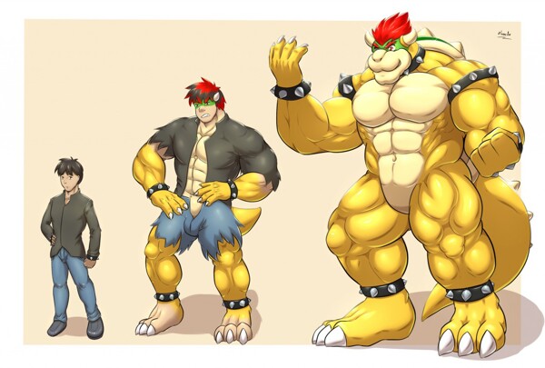 Transformation to Bowser. 