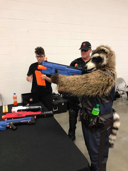 Nerf store rocket raccoon