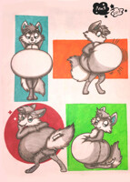 COMMISSION--Plushie Voguing (Kitami-Kitsune)