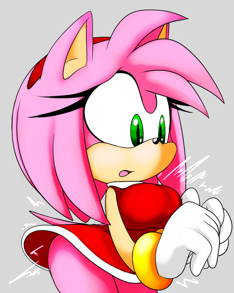 Sonic and Amy by RokkanRokkan -- Fur Affinity [dot] net
