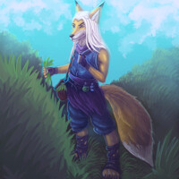 Gathering foxie by Cinski