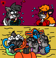 Becky and wanda tickled and worshiped