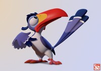 3D Sculpt - Zazu (Colour)