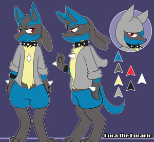 Shiny Lucario by Tyrnn -- Fur Affinity [dot] net